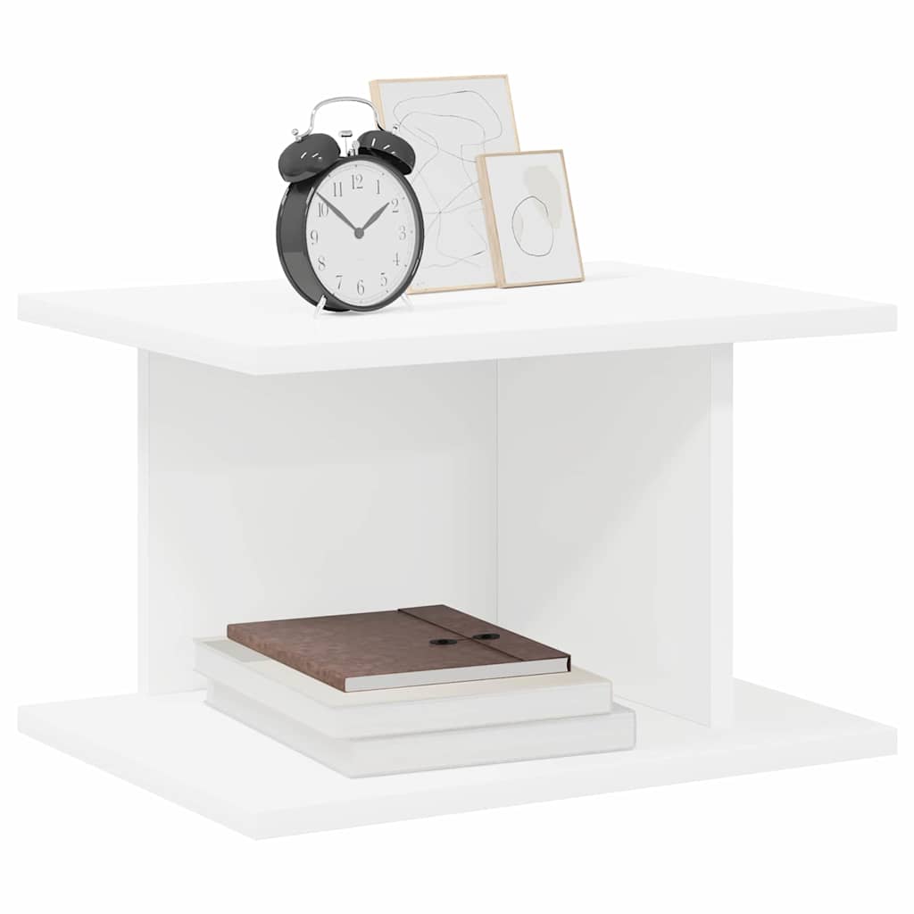 Sengebord 2 pcs Hvid 40 x 30 x 25 cm Konstrueret træ