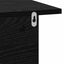 Sengebord 2 pcs Sort eg 40 x 30 x 25 cm Konstrueret træ