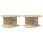 Sengebord 2 pcs Sonoma eg 40 x 30 x 25 cm Konstrueret træ