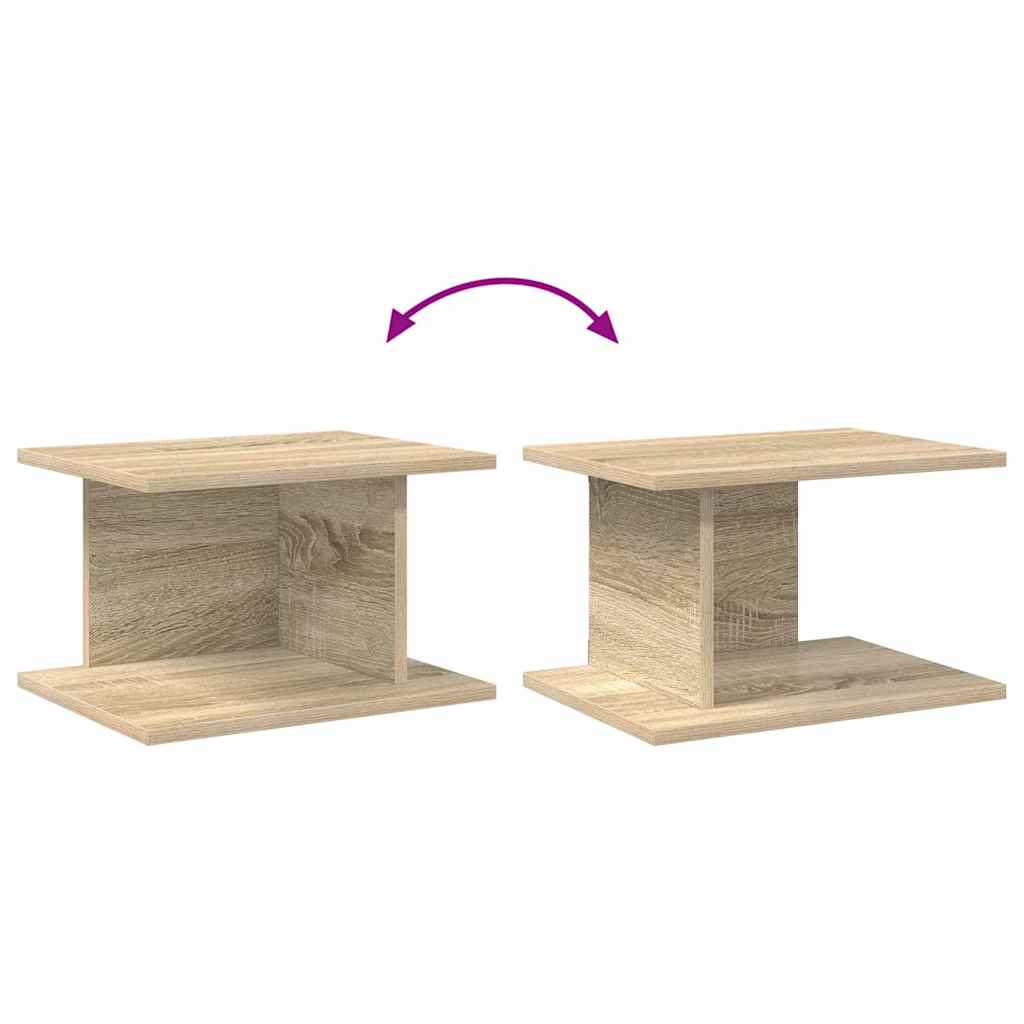 Sengebord 2 pcs Sonoma eg 40 x 30 x 25 cm Konstrueret træ