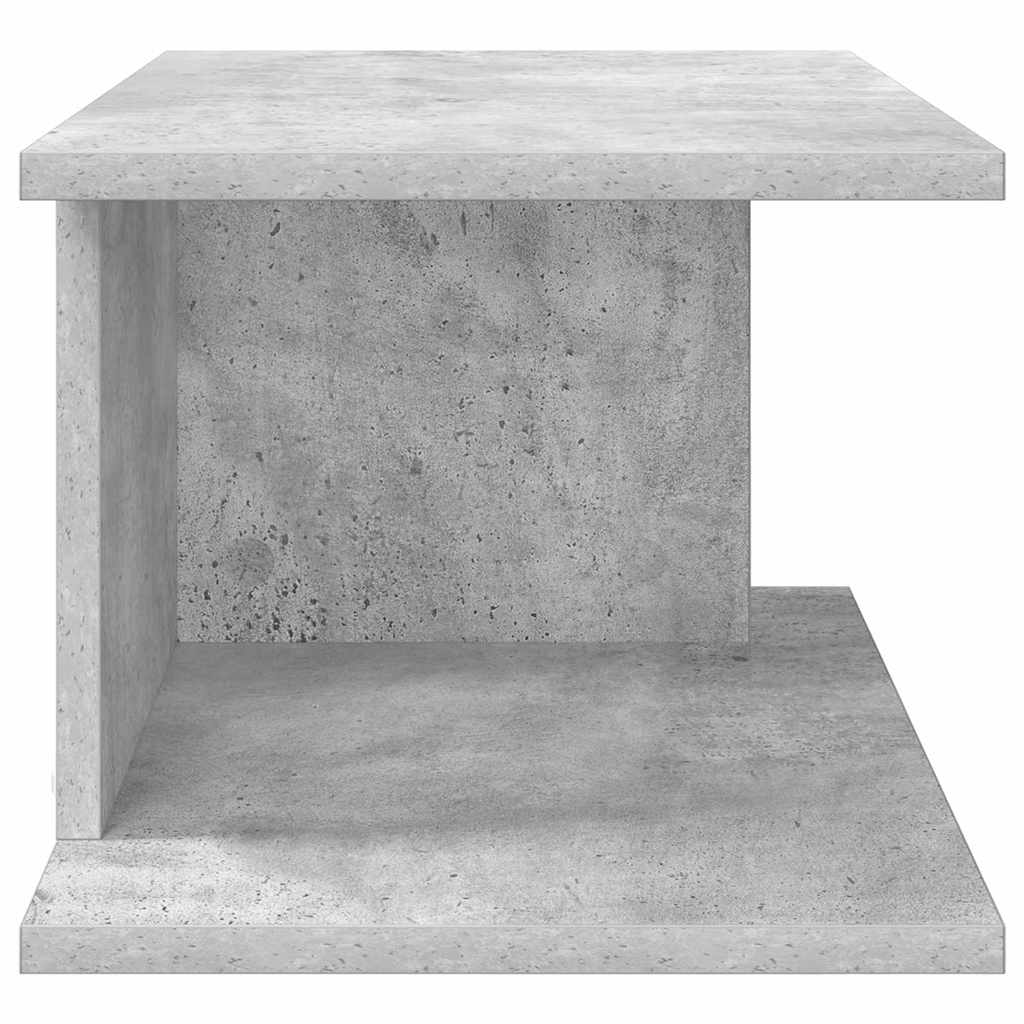 Sengebord 2 pcs Beton Grå 40 x 30 x 25 cm Konstrueret træ