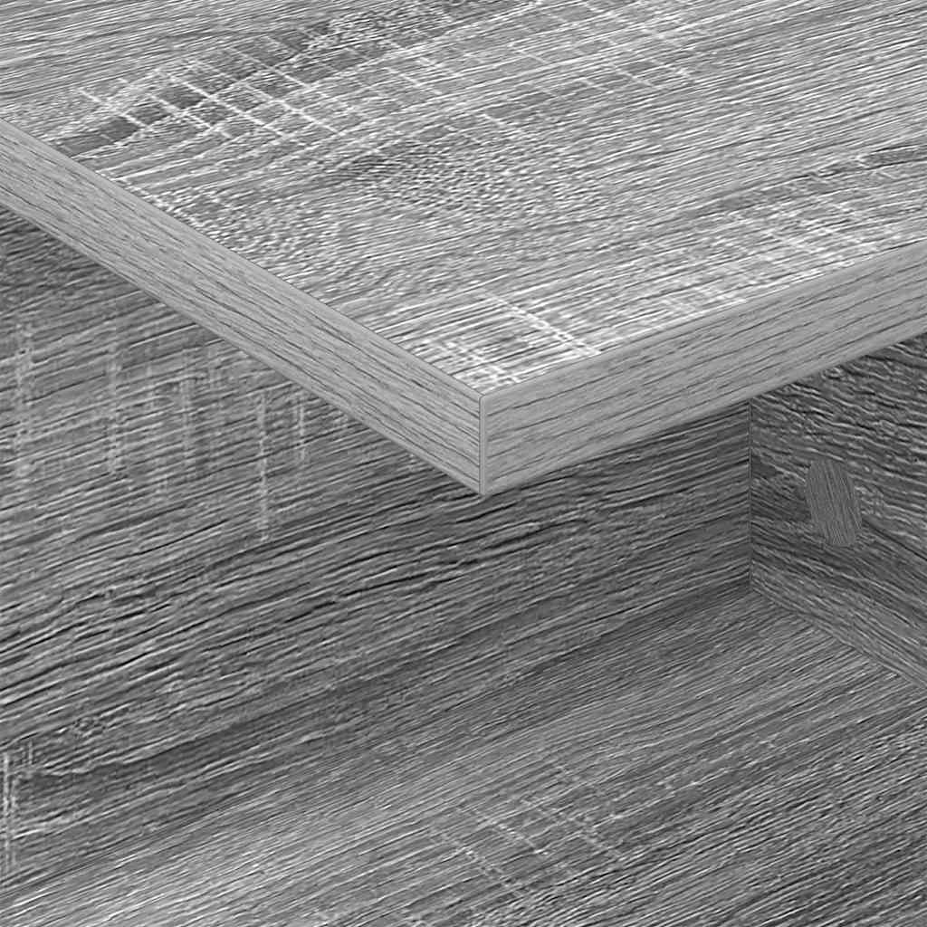 Sengebord 2 pcs Grå Sonoma 40 x 30 x 25 cm Konstrueret træ