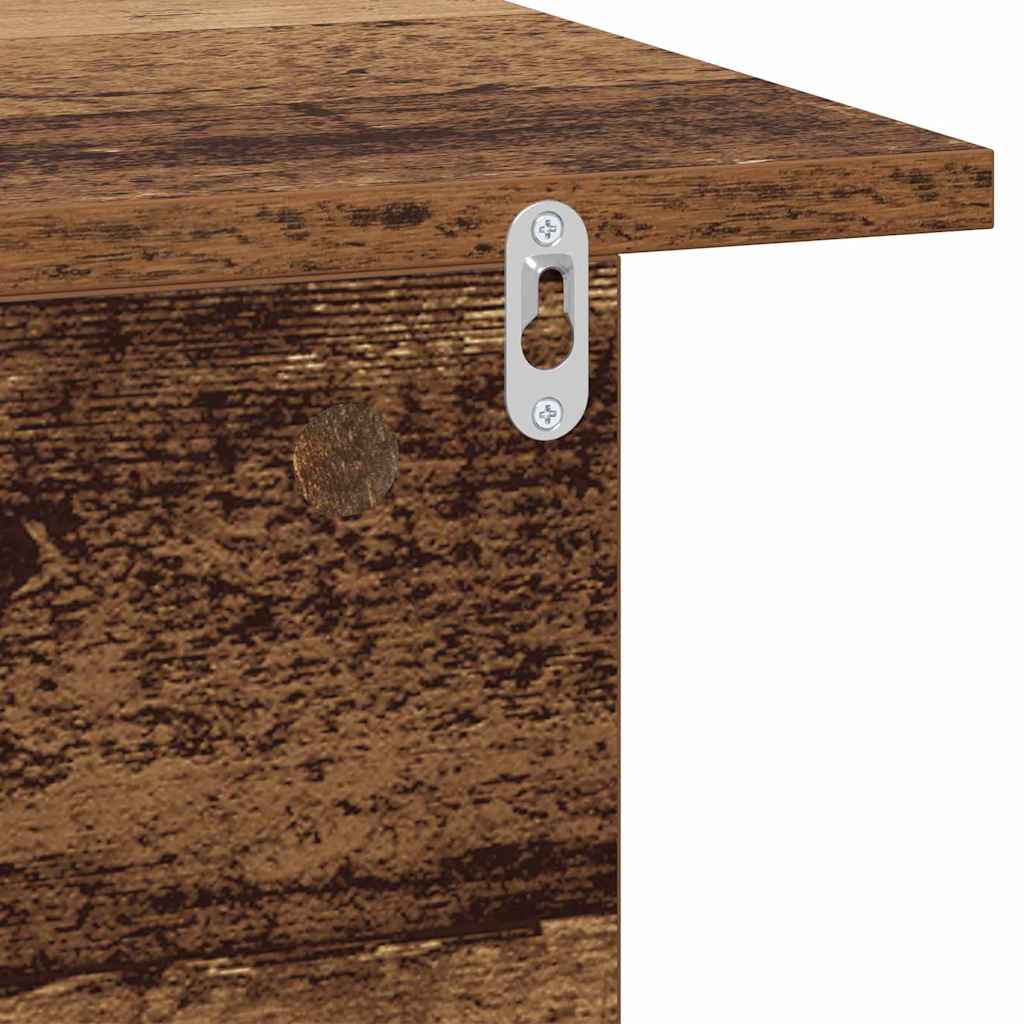 Sengebord 2 pcs Gammelt træ 40 x 30 x 25 cm Konstrueret træ