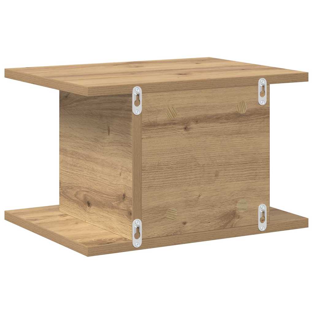 Sengebord 2 pcs Artisan Egetræ 40 x 30 x 25 cm Konstrueret træ