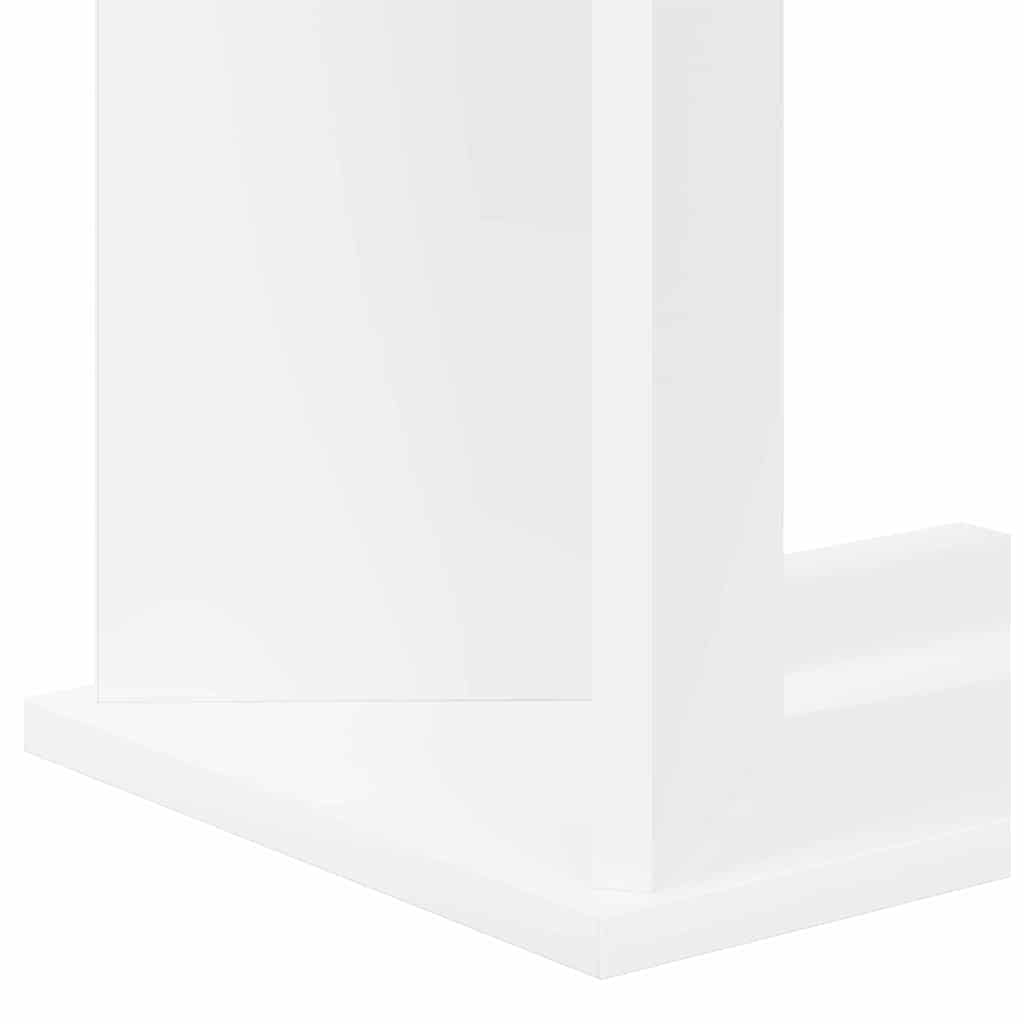 Endebord Hvid 35 x 25 x 50 cm Konstrueret træ