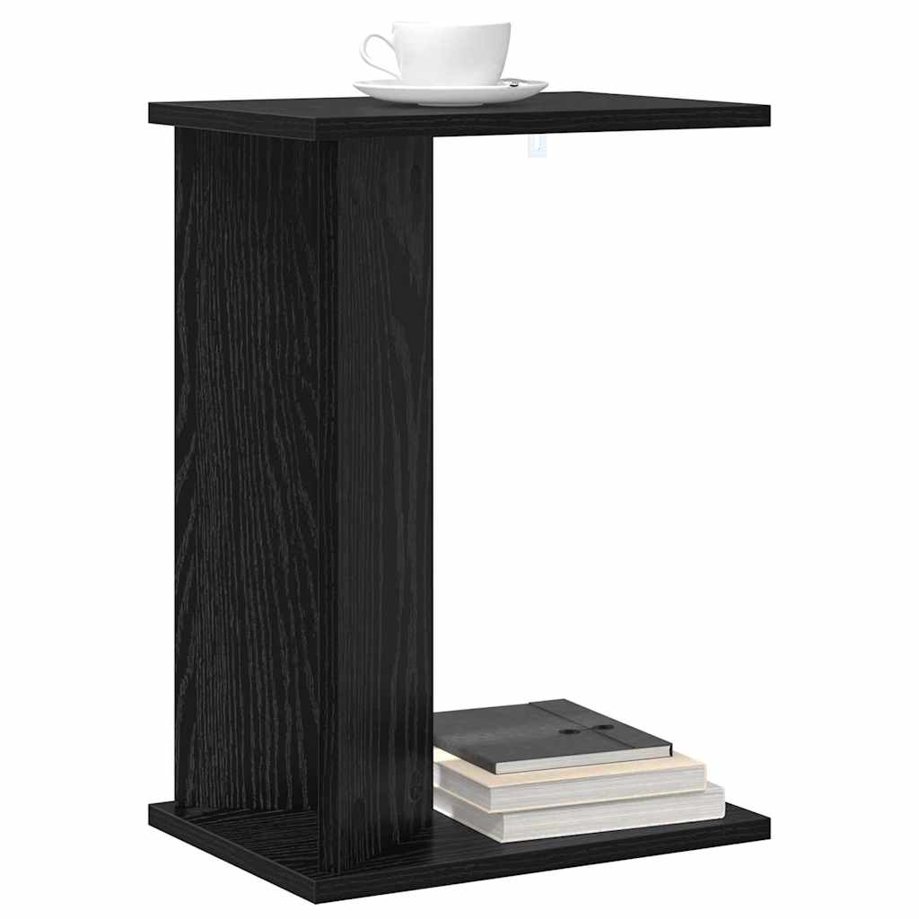 Endebord Sort eg 35 x 25 x 50 cm Konstrueret træ