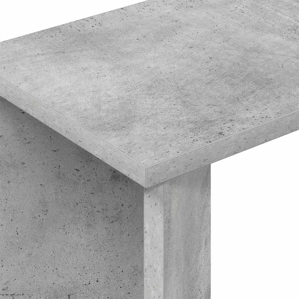 Endebord Beton Grå 35 x 25 x 50 cm Konstrueret træ