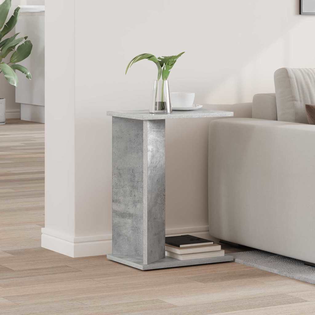 Endebord Beton Grå 35 x 25 x 50 cm Konstrueret træ