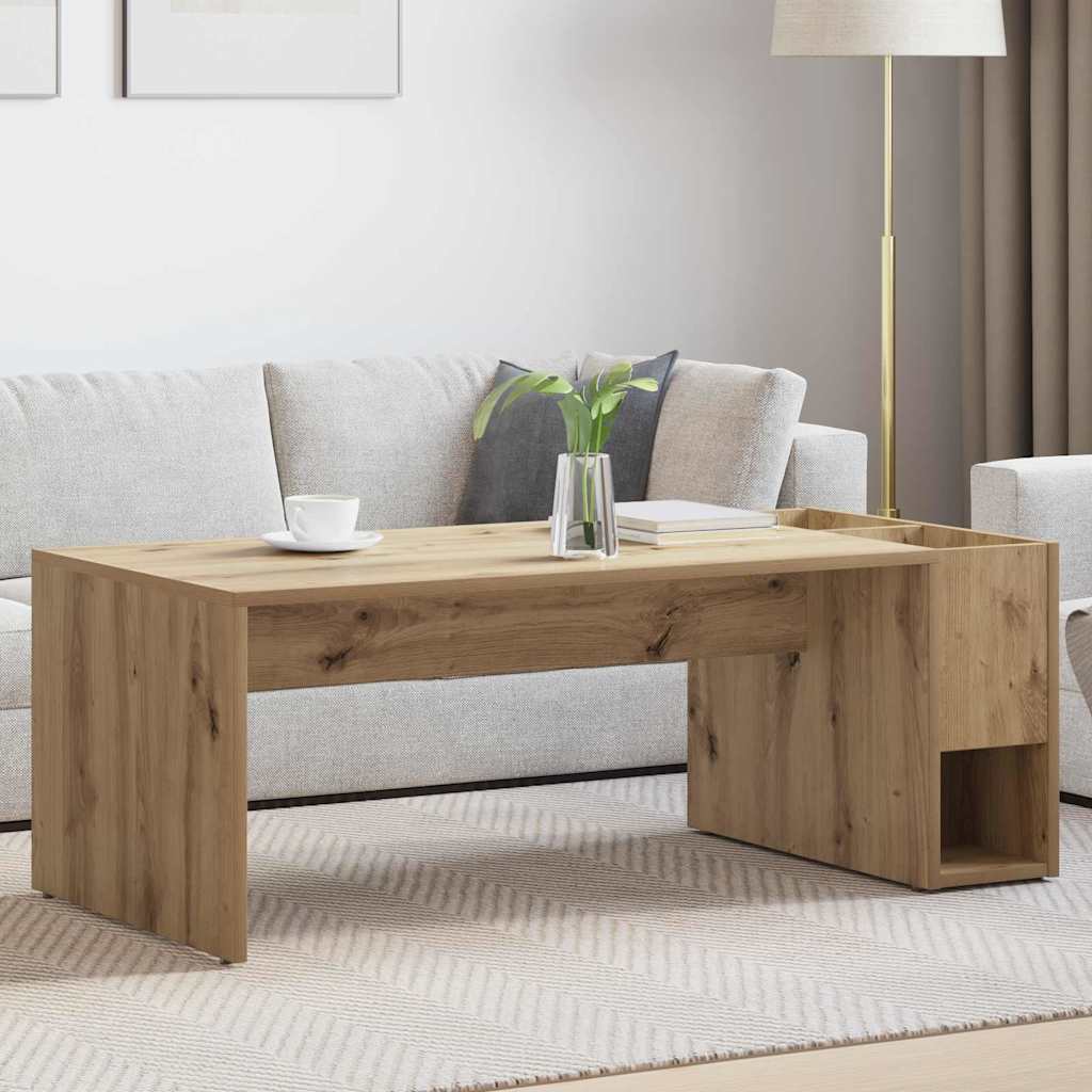 Sofabord Artisan Egetræ 101,5 x 50 x 37 cm Konstrueret træ