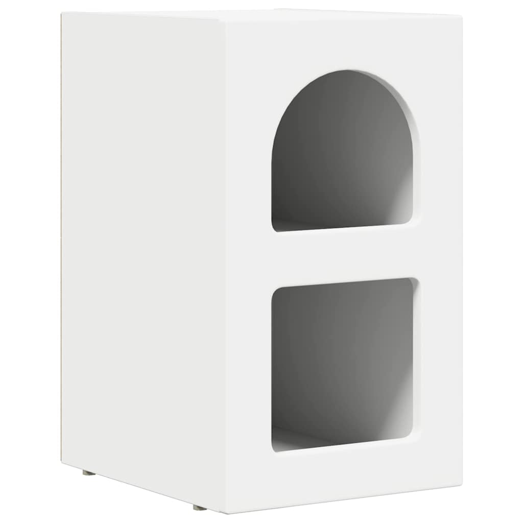 Sengebord Hvid 29,5 x 35 x 50 cm Konstrueret træ
