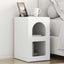 Sengebord 2 pcs Hvid 29,5 x 33,5 x 50 cm Konstrueret træ