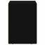 Sengebord 2 pcs Sort 29,5 x 33,5 x 50 cm Konstrueret træ