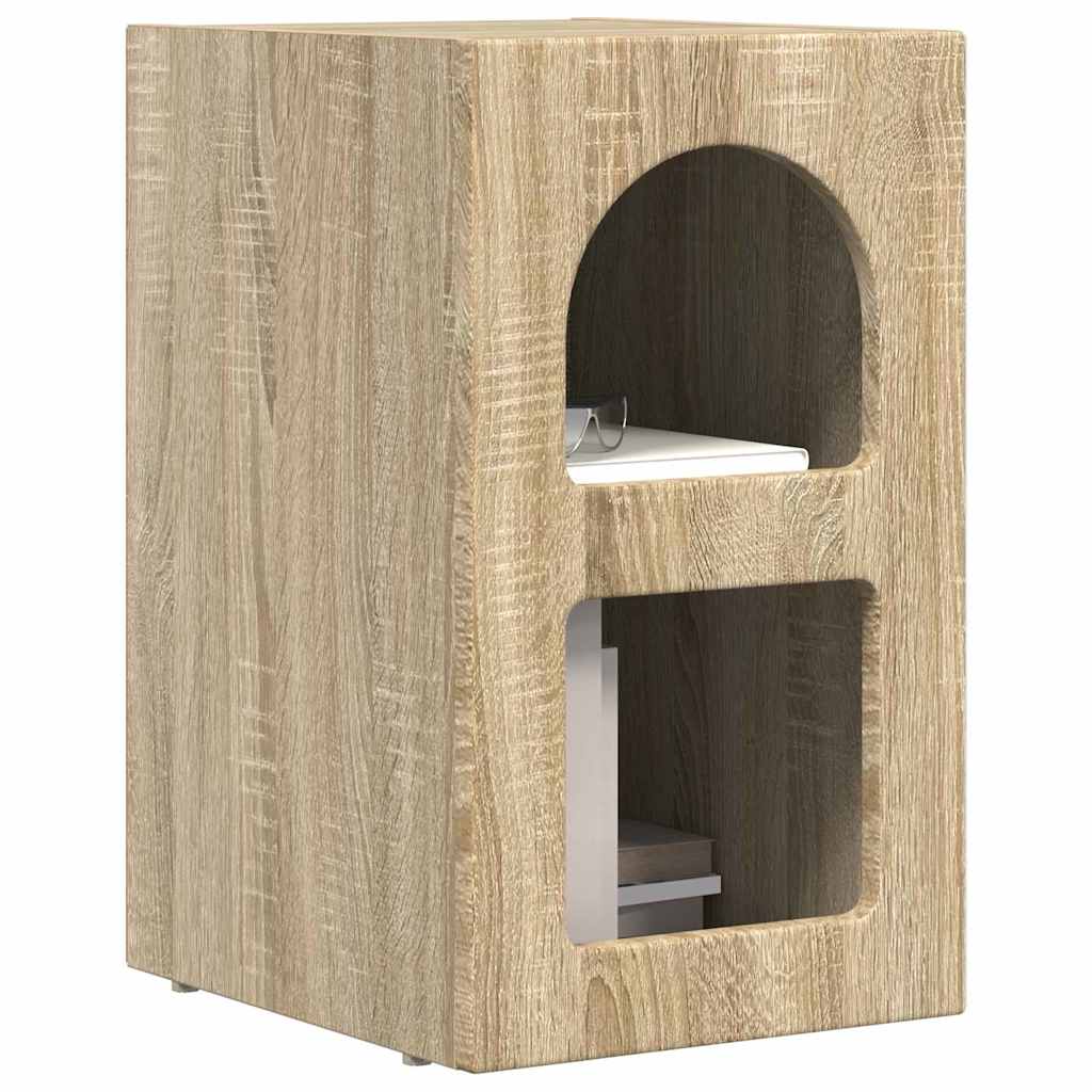 Sengebord Sonoma eg 29,5 x 33,5 x 50 cm Konstrueret træ