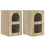 Sengebord 2 pcs Sonoma eg 29,5 x 33,5 x 50 cm Konstrueret træ