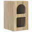 Sengebord 2 pcs Sonoma eg 29,5 x 33,5 x 50 cm Konstrueret træ