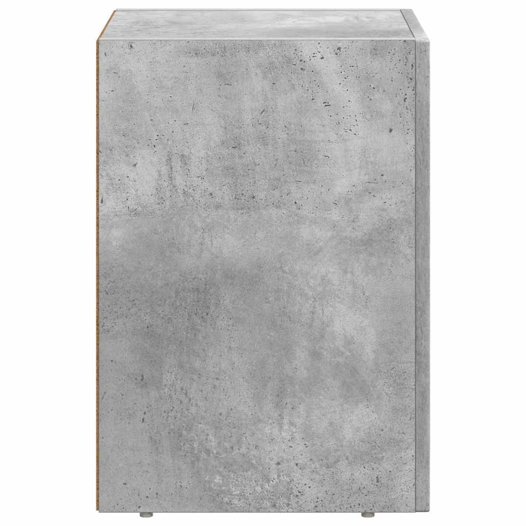 Sengebord Beton Grå 29,5 x 33,5 x 50 cm Konstrueret træ