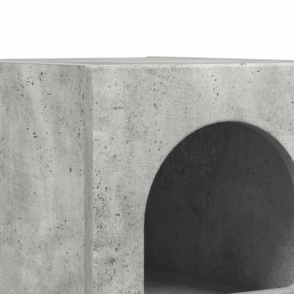 Sengebord 2 pcs Beton Grå 29,5 x 33,5 x 50 cm Konstrueret træ