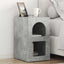 Sengebord 2 pcs Beton Grå 29,5 x 33,5 x 50 cm Konstrueret træ
