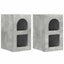 Sengebord 2 pcs Beton Grå 29,5 x 33,5 x 50 cm Konstrueret træ