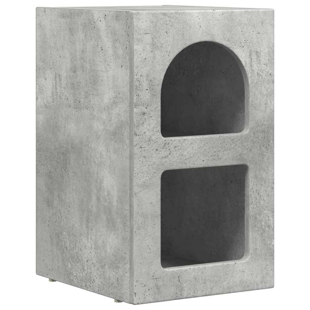 Sengebord 2 pcs Beton Grå 29,5 x 33,5 x 50 cm Konstrueret træ