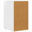 Sengebord Høj gloss hvid 29,5 x 33,5 x 50 cm Konstrueret træ