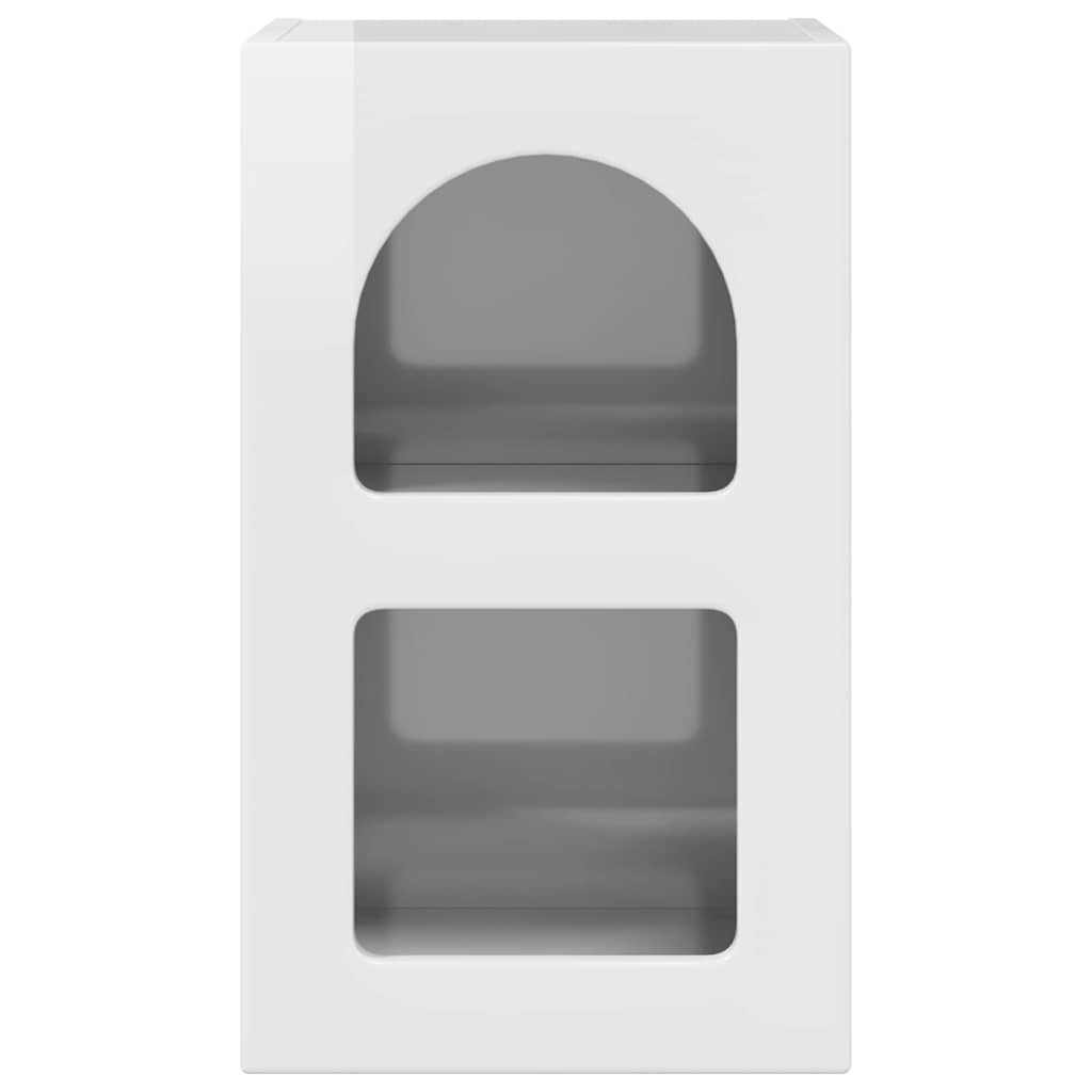 Sengebord 2 pcs Høj gloss hvid 29,5 x 33,5 x 50 cm