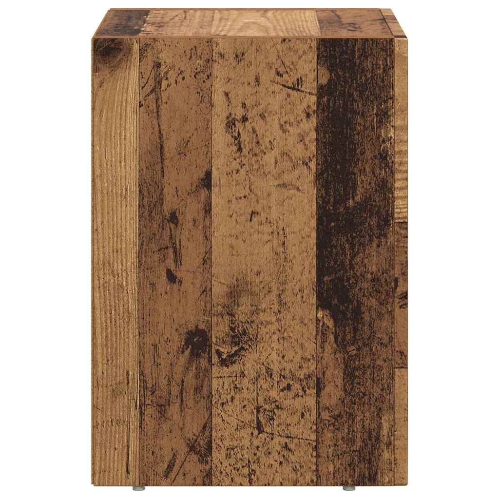 Sengebord Gammelt træ 29,5 x 33,5 x 50 cm Konstrueret træ