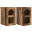 Sengebord 2 pcs Gammelt træ 29,5 x 33,5 x 50 cm Konstrueret træ