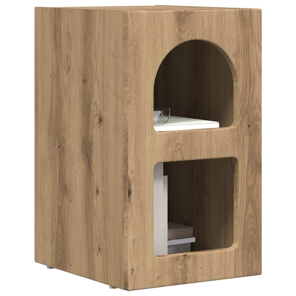 Sengebord Artisan Egetræ 29,5 x 33,5 x 50 cm Konstrueret træ