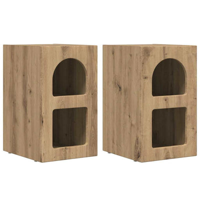 Sengebord ELST 2 stk. Artisan Egetræ 29,5 x 33,5 x 50 cm