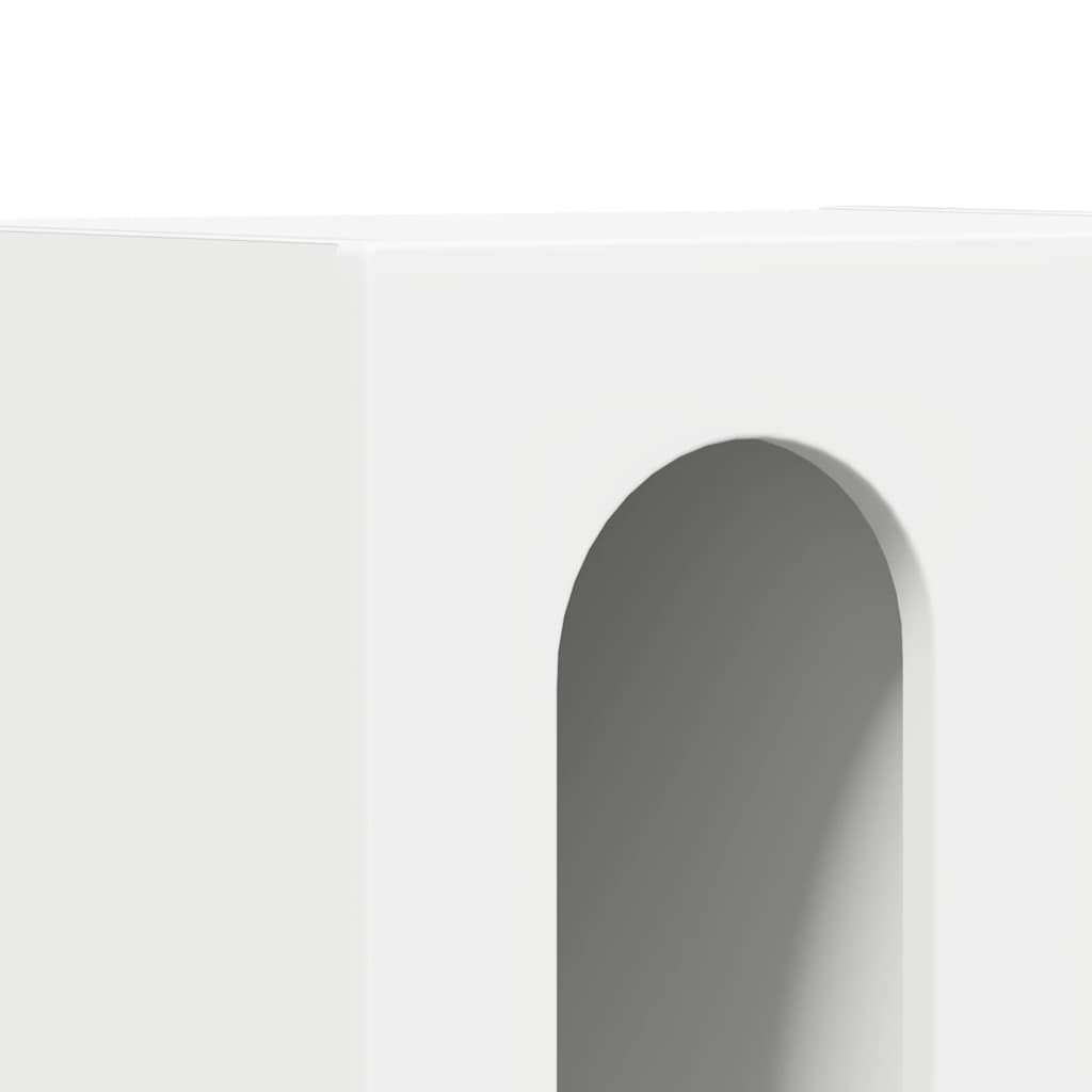 Sengebord 2 pcs Hvid 40 x 35 x 50 cm Konstrueret træ