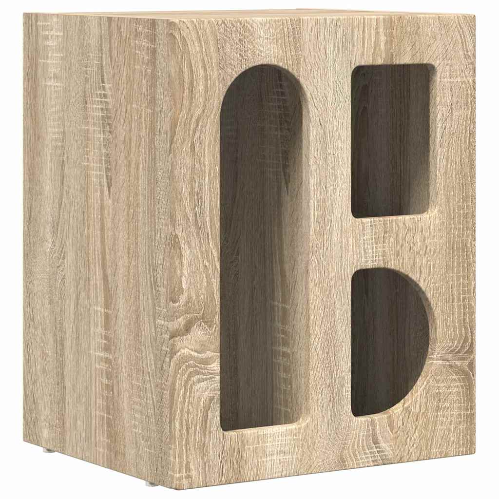 Sengebord Sonoma eg 40 x 35 x 50 cm Konstrueret træ