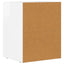 Sengebord Høj gloss hvid 40 x 35 x 50 cm Konstrueret træ