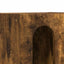 Sengebord 2 pcs Røget eg 40 x 35 x 50 cm Konstrueret træ