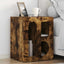 Sengebord 2 pcs Røget eg 40 x 35 x 50 cm Konstrueret træ