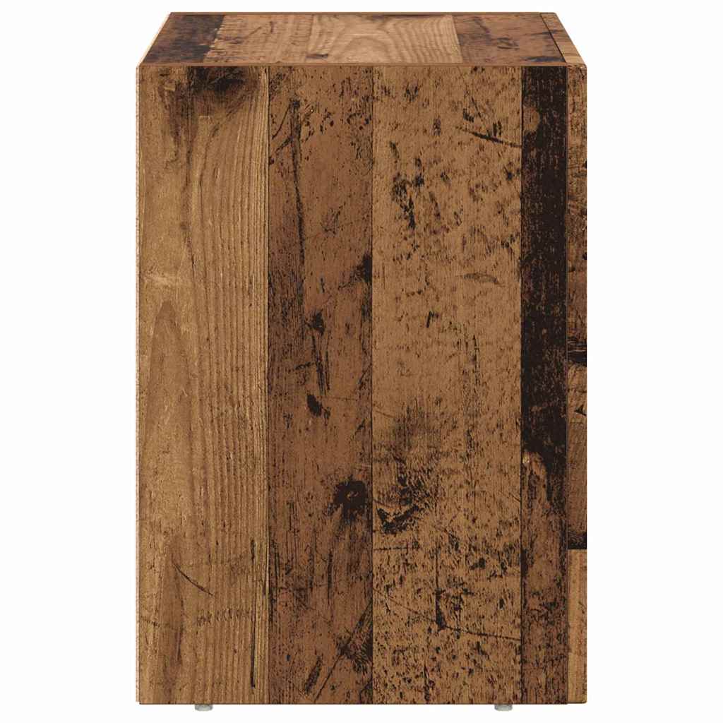 Sengebord 2 pcs Gammelt træ 40 x 35 x 50 cm Konstrueret træ