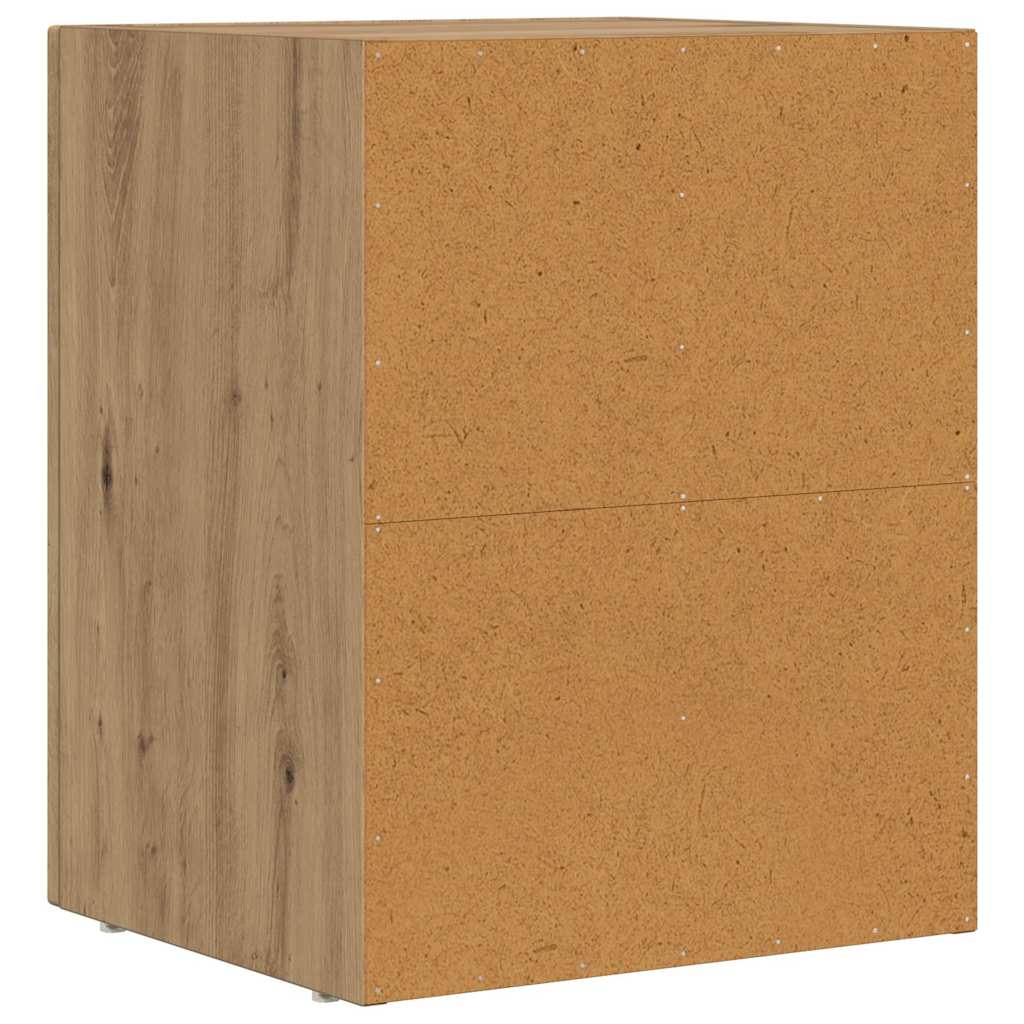 Sengebord Artisan Egetræ 40 x 35 x 50 cm Konstrueret træ