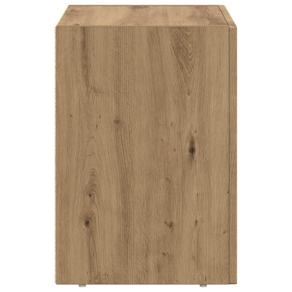 Sengebord Artisan Egetræ 40 x 35 x 50 cm Konstrueret træ