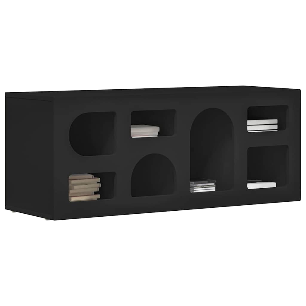 TV-skab ELST 100 x 35 x 40 cm Sort Konstrueret træ
