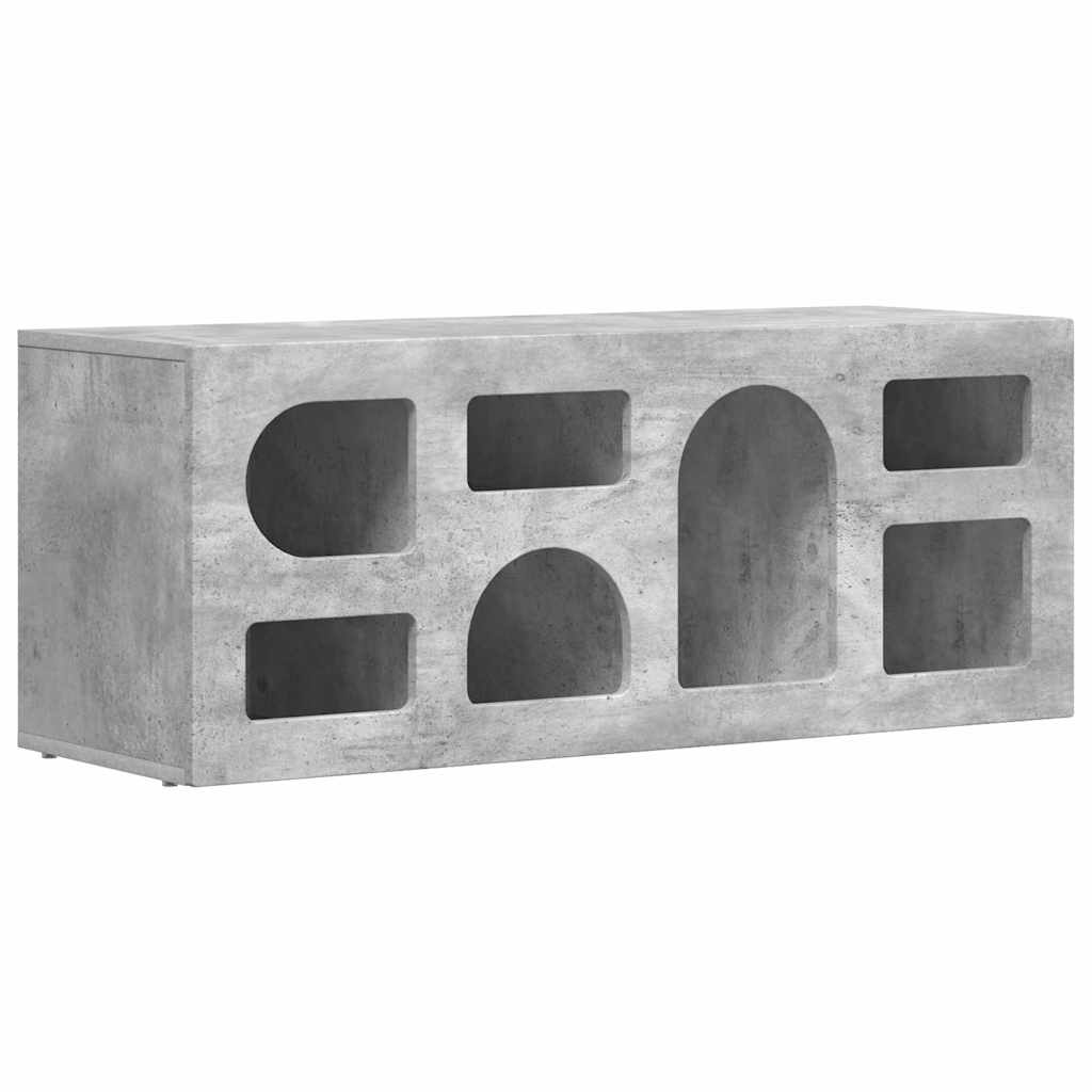 TV-skab ELST 100 x 35 x 40 cm Beton Grå Konstrueret træ
