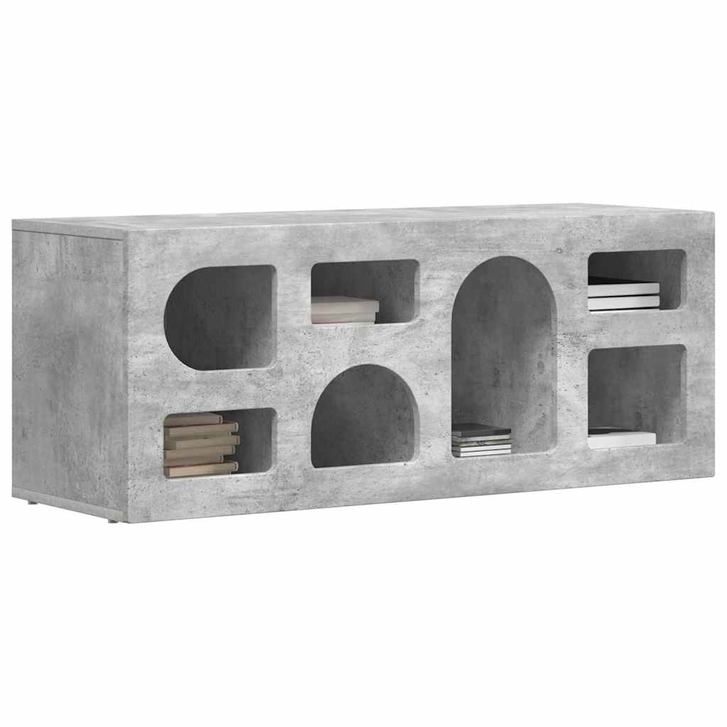 TV-skab ELST 100 x 35 x 40 cm Beton Grå Konstrueret træ