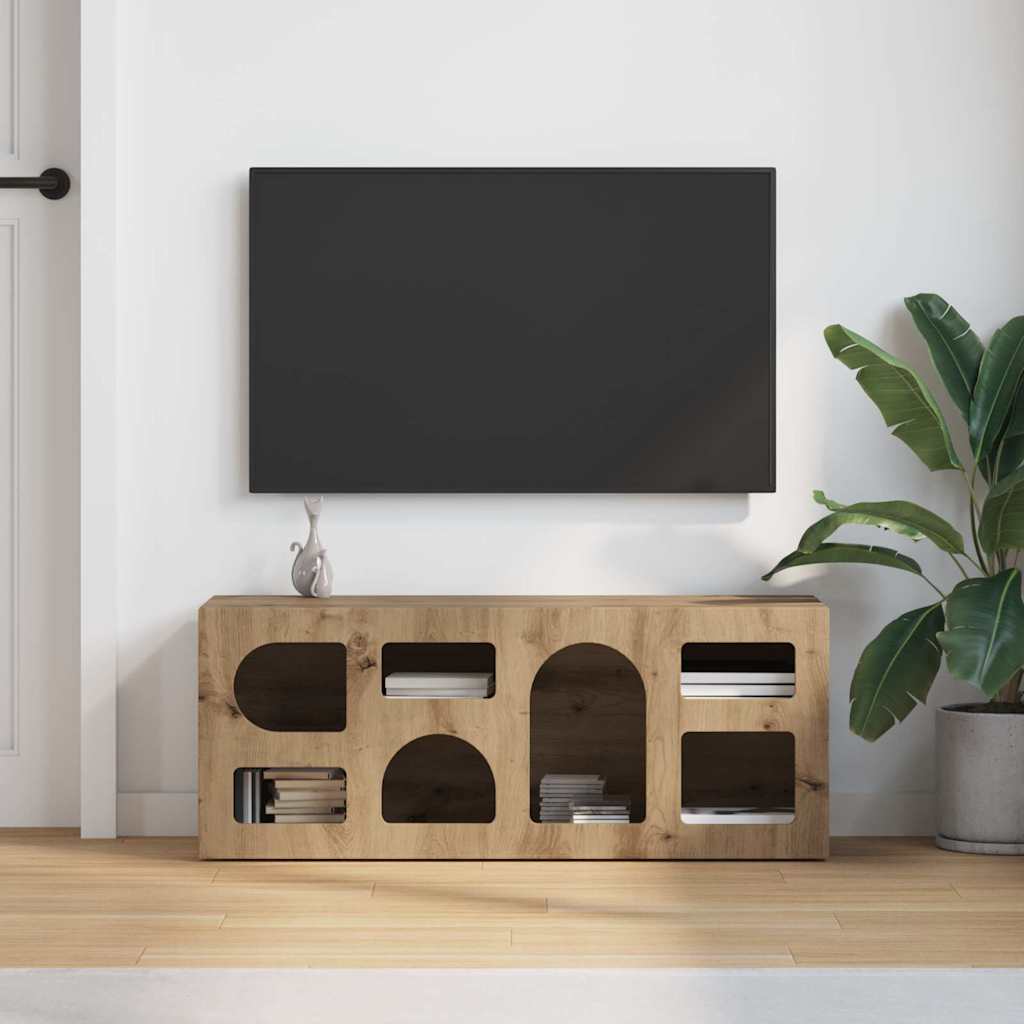 TV-skab ELST 100 x 35 x 40 cm Artisan Egetræ Konstrueret træ