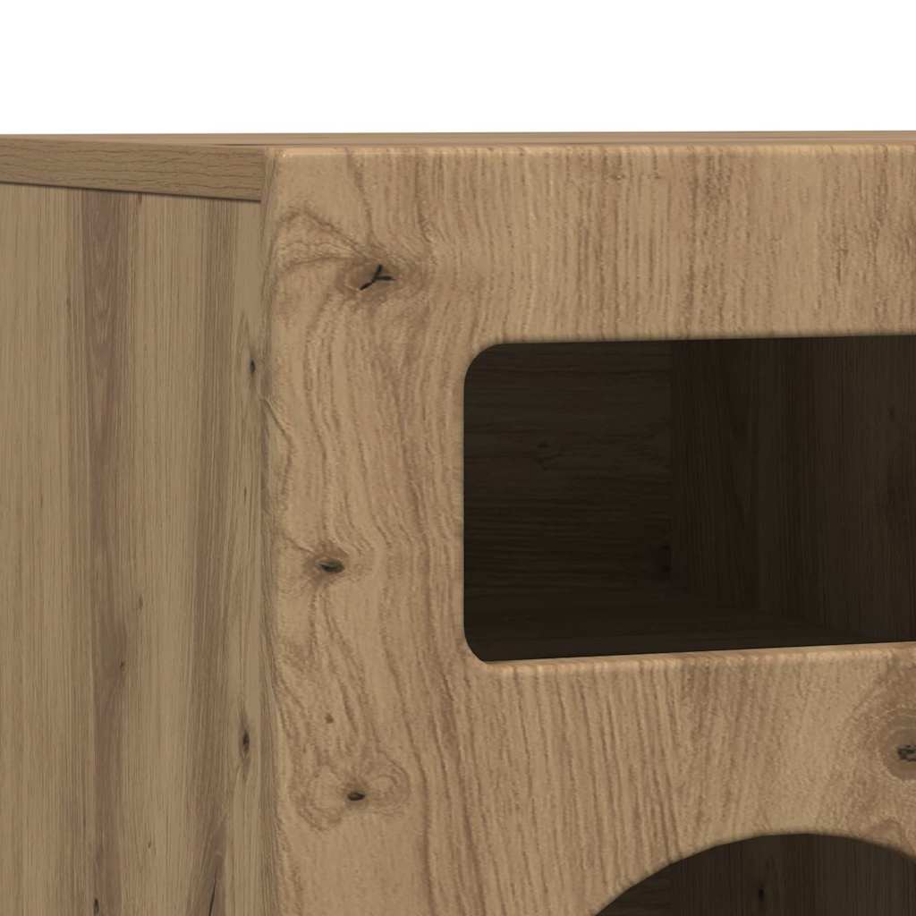 TV-skab ELST 80 x 35 x 40 cm Artisan Egetræ Konstrueret træ
