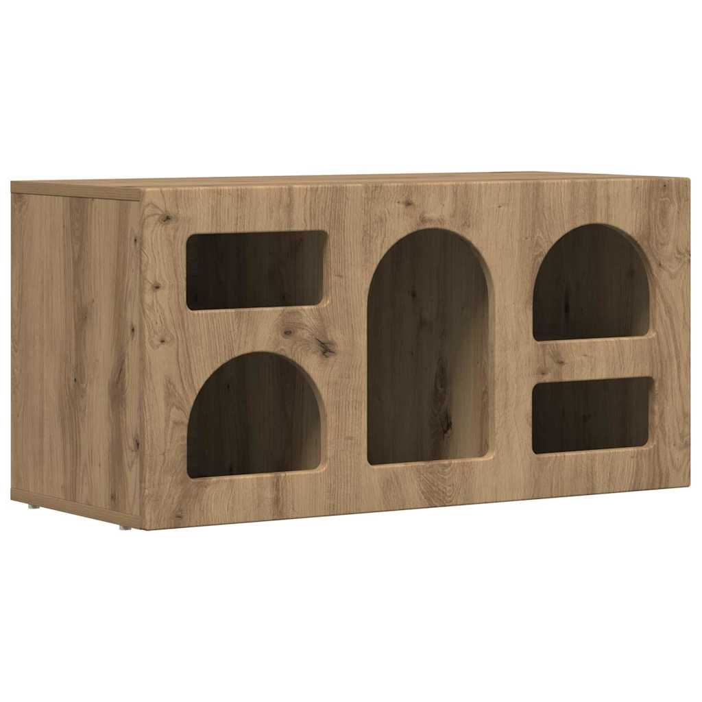 TV-skab ELST 80 x 35 x 40 cm Artisan Egetræ Konstrueret træ