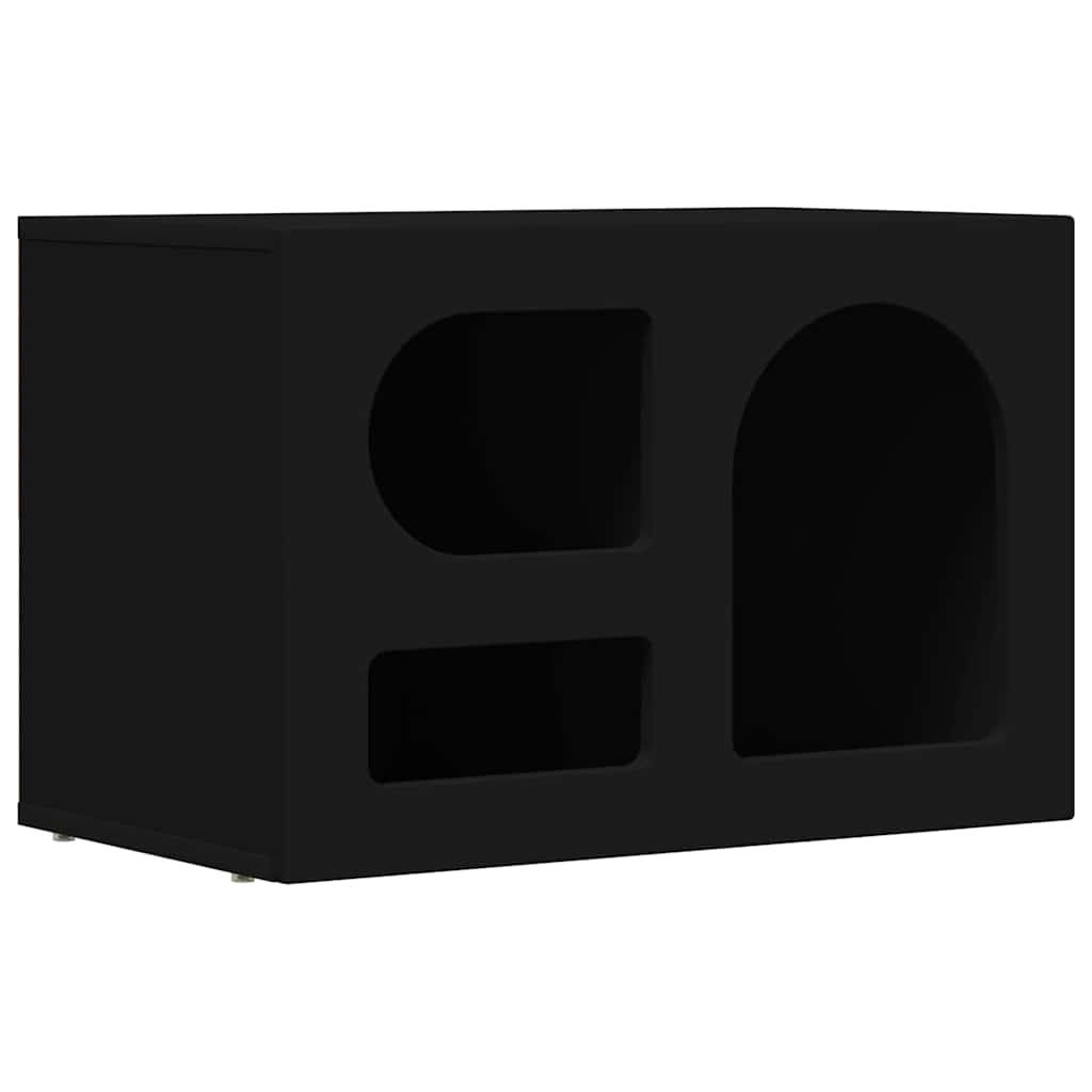 TV-skab ELST 60 x 35 x 40 cm Sort Konstrueret træ