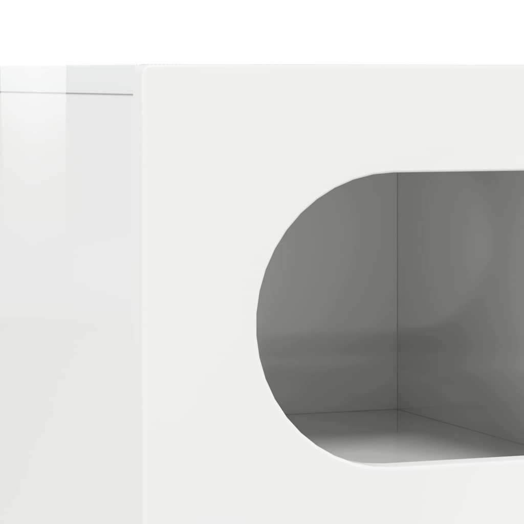 TV-skab ELST 60 x 35 x 40 cm Høj gloss hvid Konstrueret træ