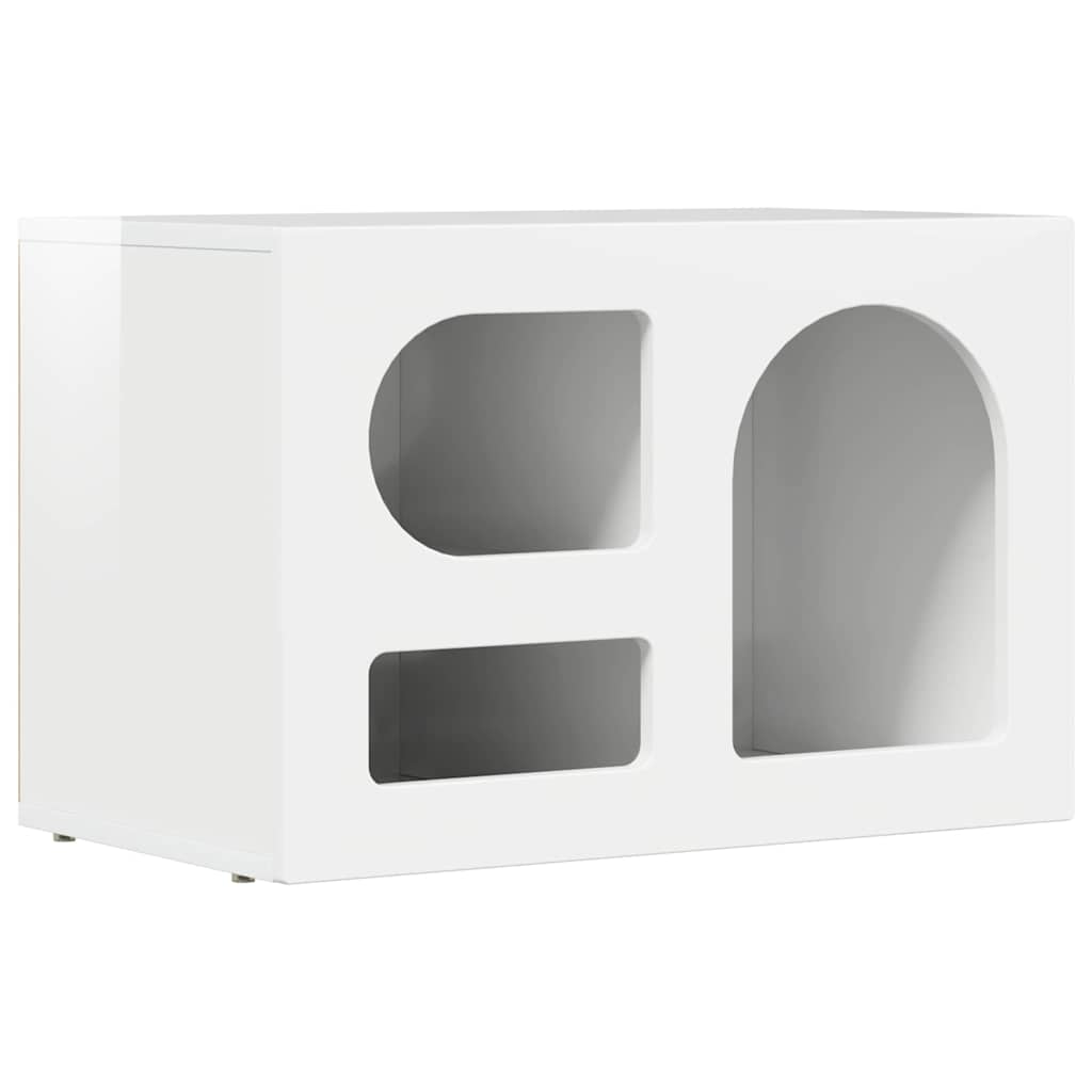 TV-skab ELST 60 x 35 x 40 cm Høj gloss hvid Konstrueret træ
