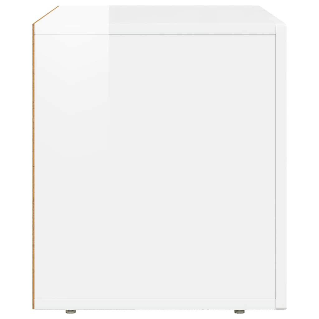 TV-skab ELST 60 x 35 x 40 cm Høj gloss hvid Konstrueret træ