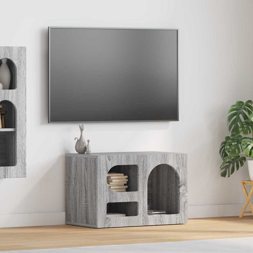 TV-skab ELST 60 x 35 x 40 cm Grå Sonoma Konstrueret træ