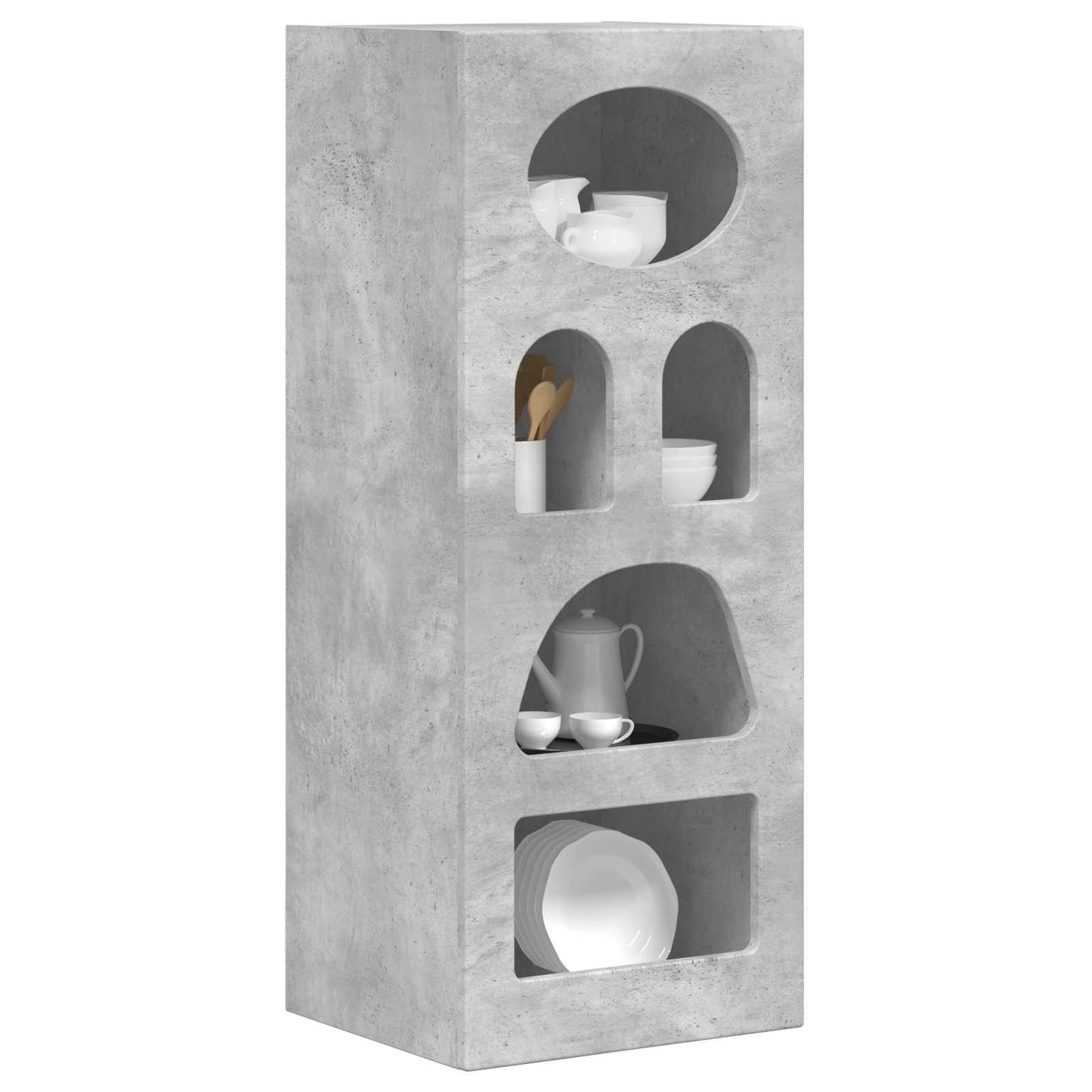Sideboard ELST Beton Grå 40 x 35 x 100,5 cm Konstrueret træ